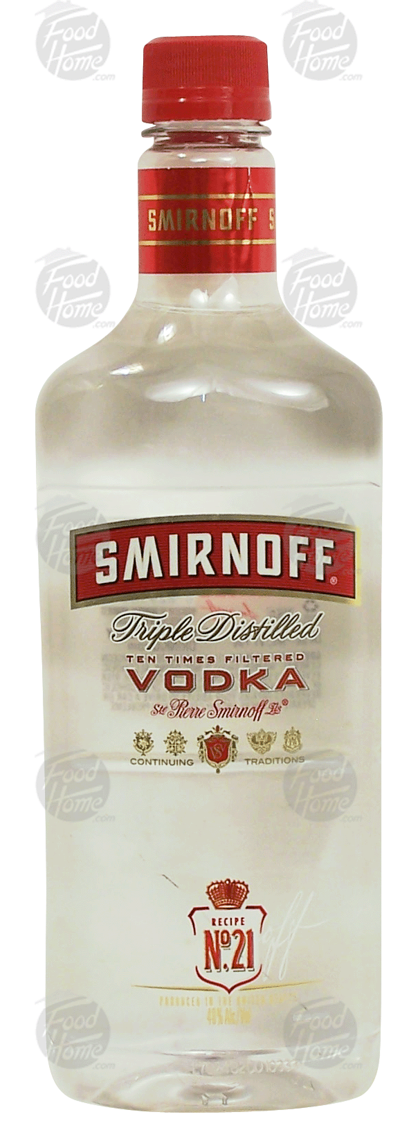 Smirnoff  vodka, triple distilled, 40% alc. by vol. Full-Size Picture